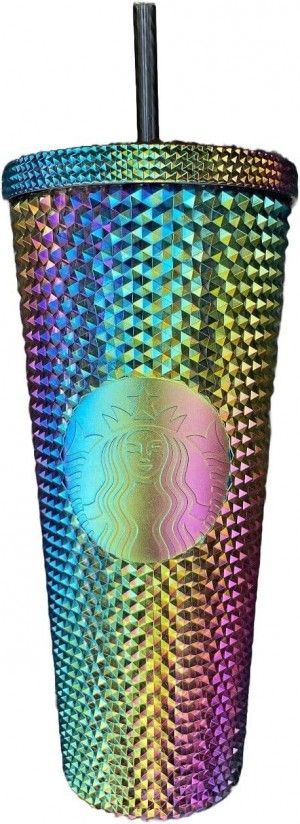 Starbucks Satrbucks Limited Edition Studded Oil Slick Rainbow Iridescent Tumbler Fall 2023 Venti 24 Oz Colorati | BCEYWO350