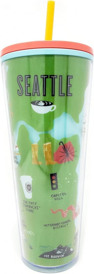 Starbucks Seattle Local Collection Cold Cup Tumbler Venti 24 Oz Rosii | TAUWMN085